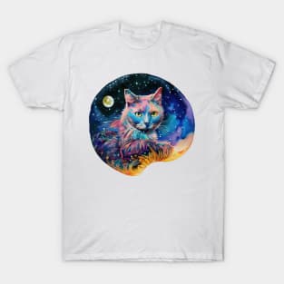 Cat in space - A world full of dreams T-Shirt